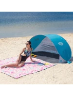 Samonosný skládací plážový stan NILS CAMP NC3174 tyrkysově šedý