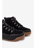 Semišové Pánské Turistické Boty Big Star SS174265 Černé