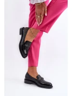 Dámské patentované černé mokasíny Nerilaja Dámské patentované černé mokasíny Nerilaja