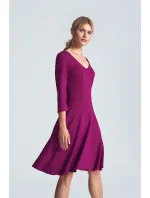 Dámské šaty M709 fuchsiové - Figl Dámské šaty M709 fuchsiové - Figl