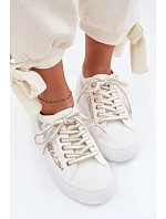 Dámské tenisky s krajkou LCW-26-44-4480 bílé . Lee Cooper Dámské tenisky s krajkou LCW-26-44-4480 bílé . Lee Cooper