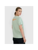 Dámské tričko oversize s potiskem 4F 4FWSS25TTSHF2238-47S