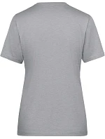 Daiber JN 1807 Dámské pracovní tričko z bio bavlny - Solid 02.1807 grey heather