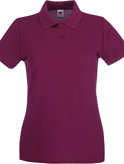 Fruit of the Loom Lady-Fit Premium Polo Dámské piqué polo 16.3030 burgundy