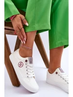 Dámské Cross Jeans Fabric Sneakers LL2R4043 Bílé