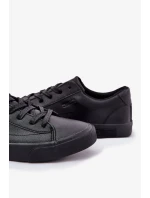 Pánské nízké tenisky z ECO kůže Big Star – černé