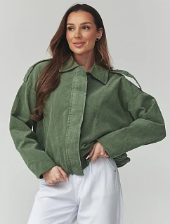 hřejivá kordová bunda model 225691 Makadamia