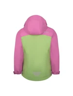 Trollkids Dívčí nepromokavá bunda Bryggen 3v1 slézově růžová/pistáciově zelená/divoká růže (419-242)