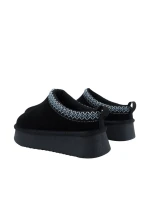 Dámské kožené boty Solo Soprani Couture Sabot fur Hugh Platform black SSW421P22 53 dámské