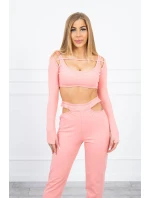 Souprava s halenkou meruňková Souprava s halenkou meruňková