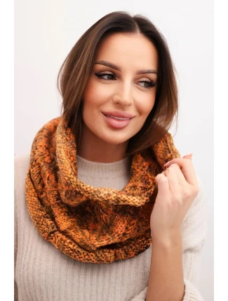 Dámský pletený měkký zimní komin KN25 hořčicový