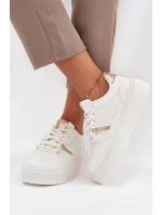 Dámské Sneakersy Na Platformě Big Star SS274359 Bílé Dámské Sneakersy Na Platformě Big Star SS274359 Bílé