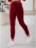 Dámský bordó velurový komplet SO COMFY FashionStreet AY0887