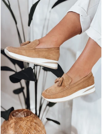 Dámské mokasíny na lehkých platformách MOCCKO khaki FashionStreet ZY0715