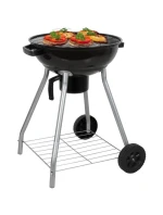 KULOVÝ ZAHRADNÍ GRIL REX STEEL 46CM S POPELNÍKEM