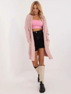 Kardigan AT SW 2366.61 světle růžový