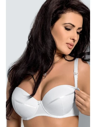 Dámská kojící podprsenka MK-01 Ana white - GORSENIA Dámská kojící podprsenka MK-01 Ana white - GORSENIA