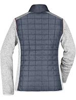 Daiber JN 741 Dámská pletená hybridní bunda 02.0741 light melange/anthracite melange