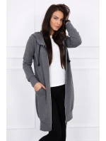 Mikina s kapucí graphite melange Mikina s kapucí graphite melange