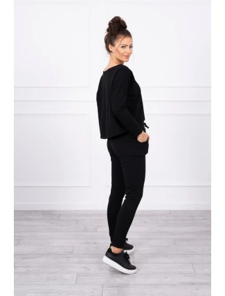 Souprava s oversize blůzou černé barvy Souprava s oversize blůzou černé barvy