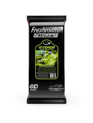 Vlhčené ubrousky na čištění interiéru auta 40 ks,