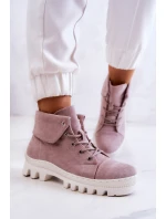 Semišové boty Trapper Tiered Světle fialová Dalles Semišové boty Trapper Tiered Světle fialová Dalles