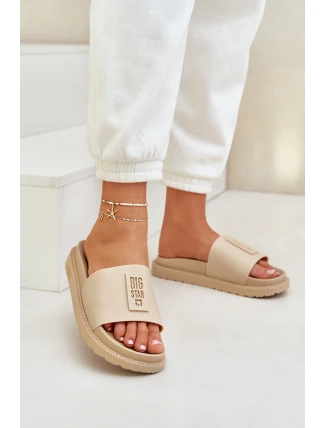 Dámské pantofle Big Star LL274A210 Béžové