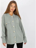 Dámský svetr D90039W90818A3 světle zelený Dámský svetr D90039W90818A3 světle zelený