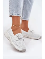 Dámské polobotky na platformě 56C2101 Bílá - Artiker