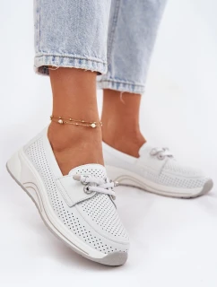 Dámské polobotky na platformě 56C2101 Bílá - Artiker