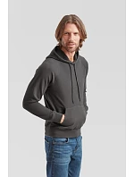 Fruit of the Loom Lightweight Hooded Sweat Pánská raglánová mikina s kapucí 16.2140 heather grey Fruit of the Loom Lightweight Hooded Sweat Pánská raglánová mikina s kapucí 16.2140 heather grey