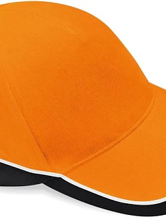 Beechfield B 171 5 panelová týmová závodní kšiltovka 53.0171 orange/black/white