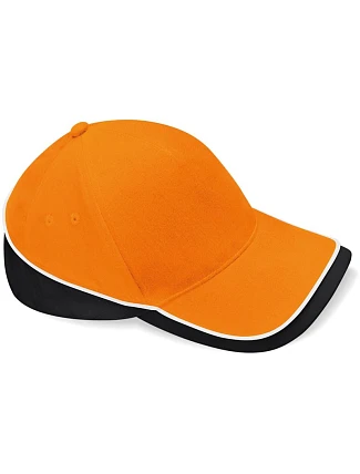 Beechfield B 171 5 panelová týmová závodní kšiltovka 53.0171 orange/black/white
