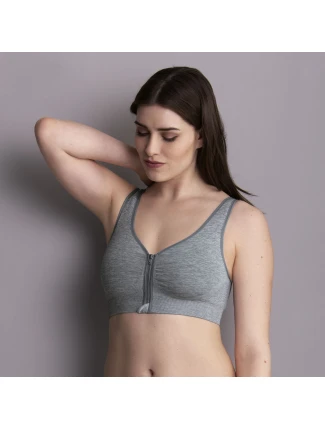 Lynn chirurgická podprsenka moldovaná, zap. vpředu 5738X grey melange - Anita Care