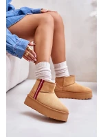 Dámské zimní boty na platformě s izolací Camel Lomessa