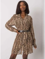 Šaty DHJ SK 13875 2.12P černá a béžová