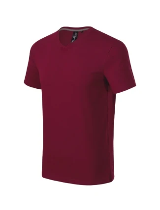 Action V-neck tričko pánské garnet