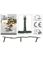 VÁNOČNÍ STROMEK SVĚTELNÝ ŘETĚZ 120 VEDL TEPLÁ BÍLÁ