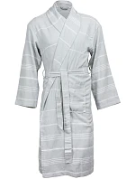 The One Towelling Hamam Bathrobe Hamam župan 48.1012 light grey/white The One Towelling Hamam Bathrobe Hamam župan 48.1012 light grey/white
