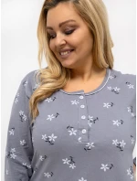 DU KN noční košile FP 606.09 tmavě šedá DU KN noční košile FP 606.09 tmavě šedá