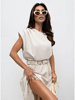 Šaty MI SK 3430 1.01 světle béžové