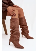 Kozačky na podpatku  model 221152 Step in style