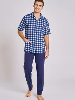 Taro Sammuel 3184 pyžamo kr/r 3XL-4XL pánské rozepínací