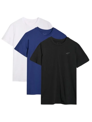 Pánské tričko (sada 3 triček) 4F 3P-SS-4FWMM00TTSHM2256-92S 3PAK