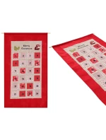 ADVENTNÍ KALENDÁŘ 56x87CM ČERVENÝ ADVENTNÍ KALENDÁŘ 56x87CM ČERVENÝ