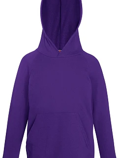 Fruit of the Loom Kids Lightweight Hooded Sweat Dětská mikina s kapucí 16.2009 purple