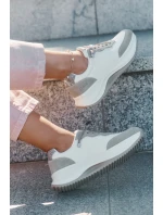 Dámské Semišové Tenisky Na Platformě Big Star RR274A344 HI-POLY SYSTEM Béžové