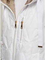 Dámská prošívaná přechodná bunda bílá FashionStreet TY5564