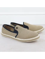 Pánské béžové polobotky Bugatti slip-on espadrille 321-ASP61-6900