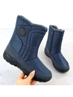 Dámské ploché zateplené sněhule tmavě modré Potocki SU33310